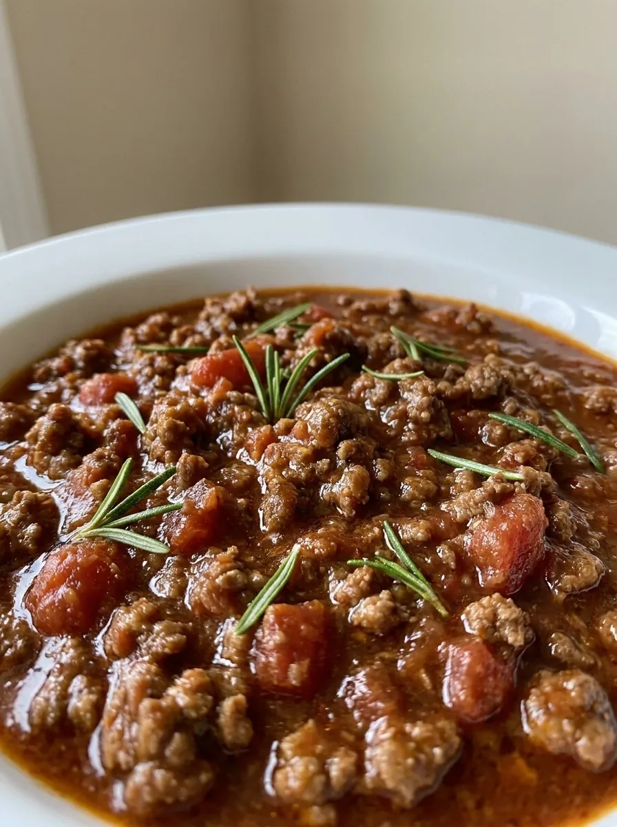 Rich Bolognese Meat Sauce