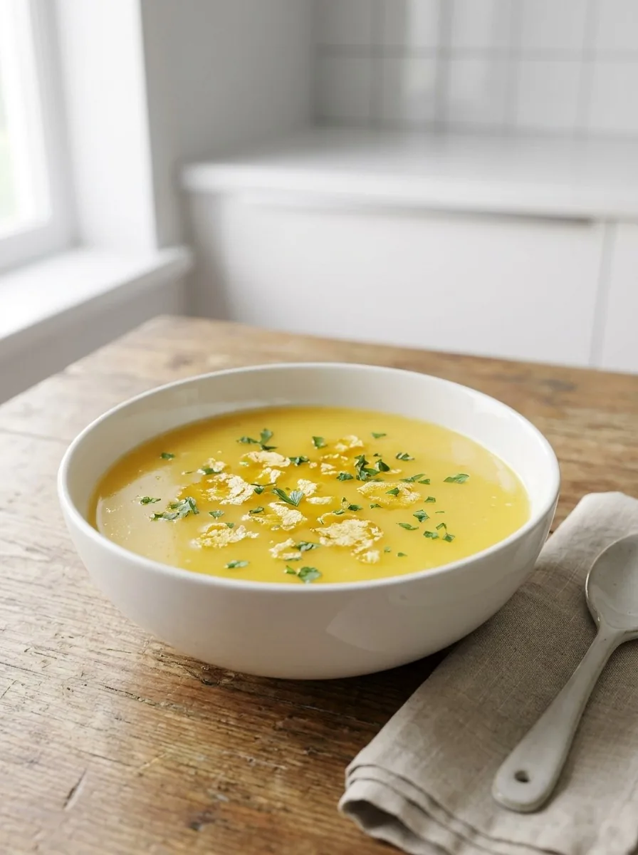 Lemon butter sauce drizzled over a steaming plate of salmon